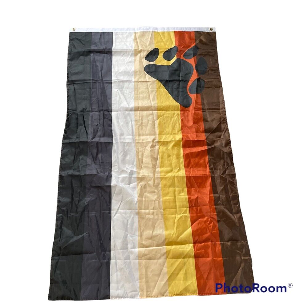The International Bear Brotherhood Flag PRIDE LGBTQ Cub Otter 5’ x 3’